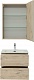 Aquanet Мебель для ванной Алвита New 60 2 ящика подвесная дуб веллингтон белый – фотография-22
